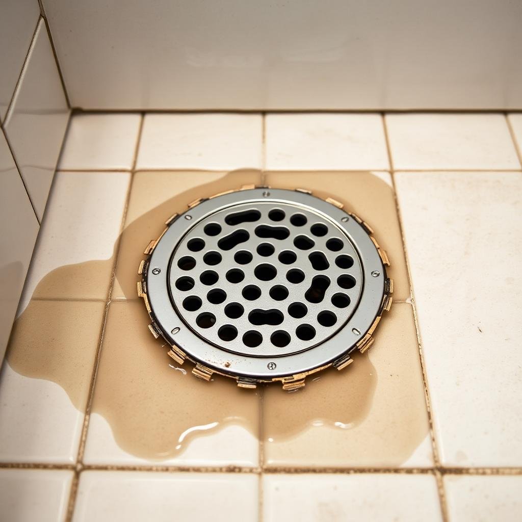 فتحة صرف الحمام الأرضية كنقطة دخول رئيسية للصراصير