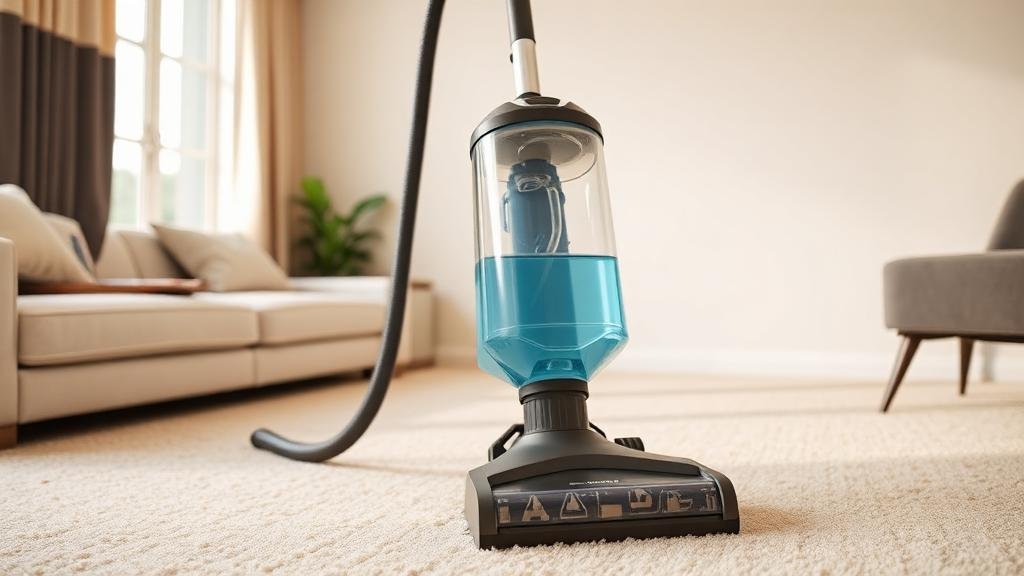 ماكينة غسيل السجاد أثناء العمل