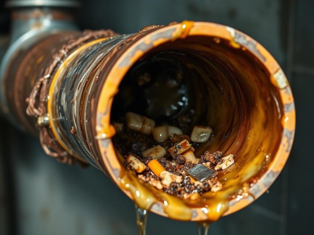 انسداد الأنابيب بالدهون والترسبات