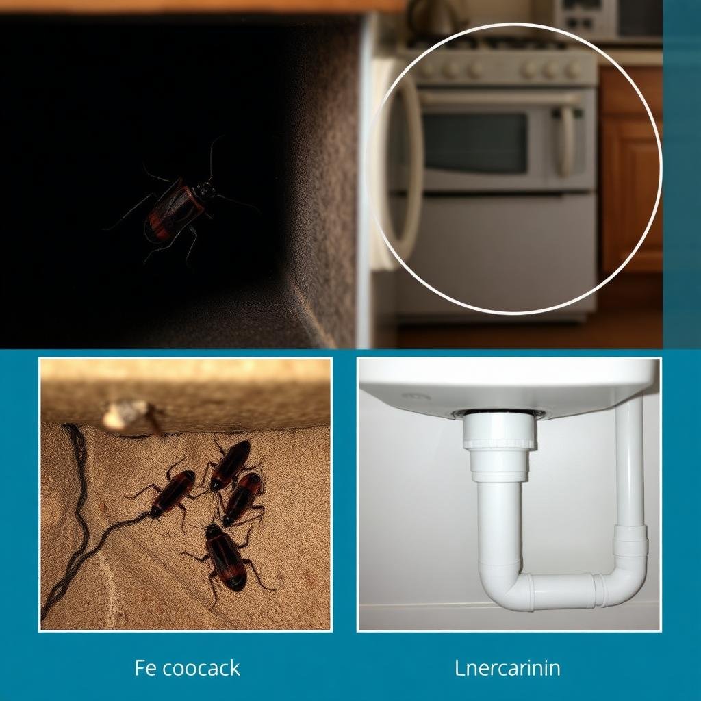 أماكن اختباء الصراصير الشائعة في المنزل