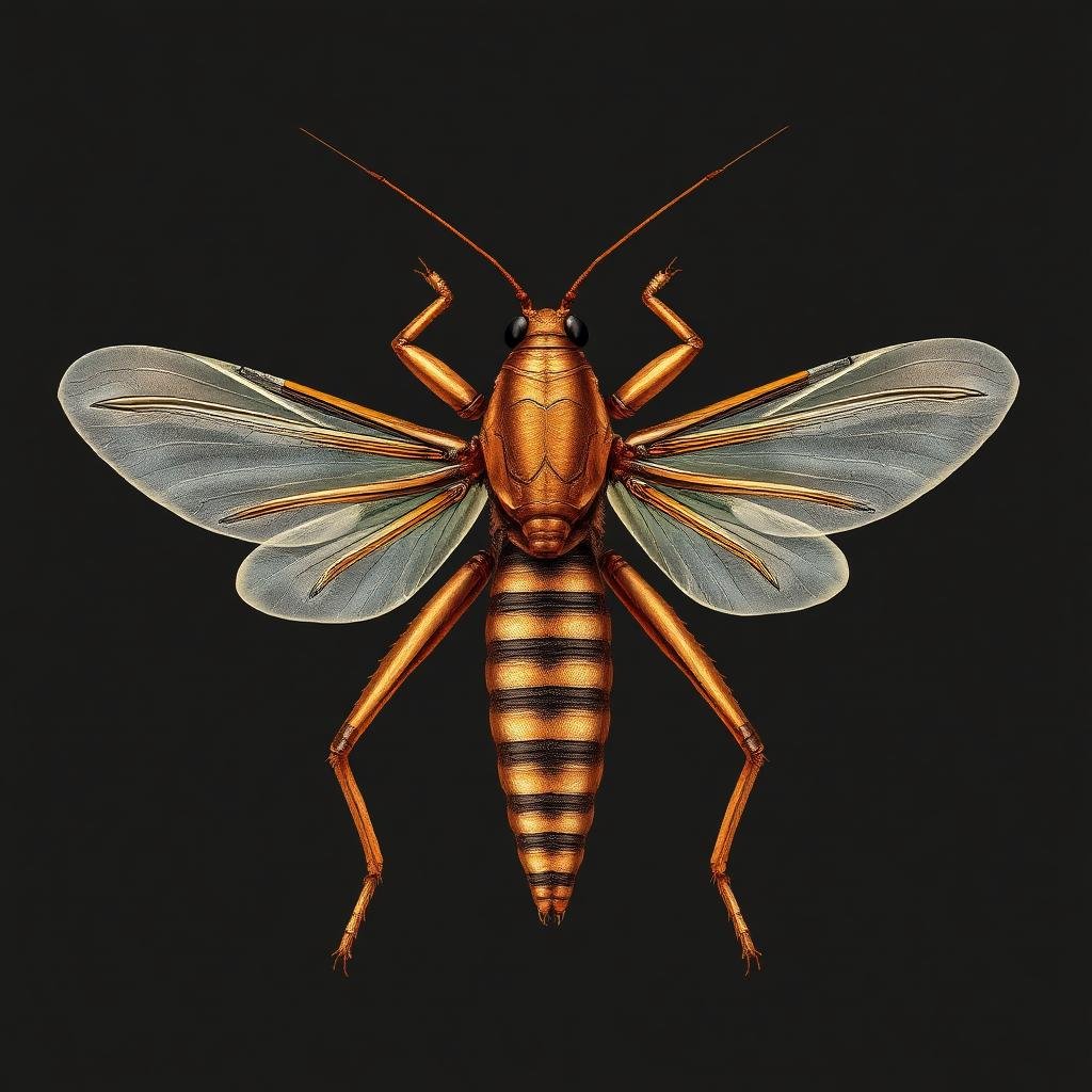 أجنحة صرصور الليل المسؤولة عن إصدار الصوت