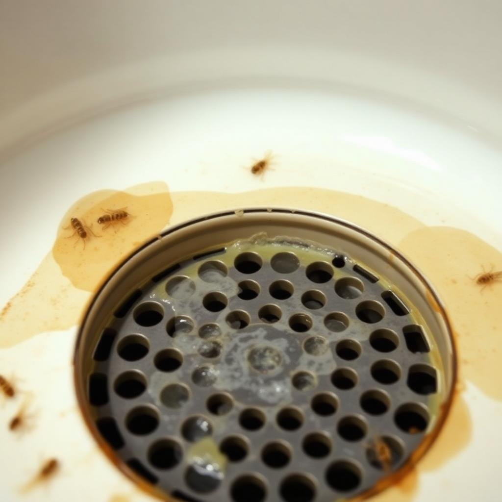 بالوعة متسخة - بيئة تكاثر حشرات البلاعات