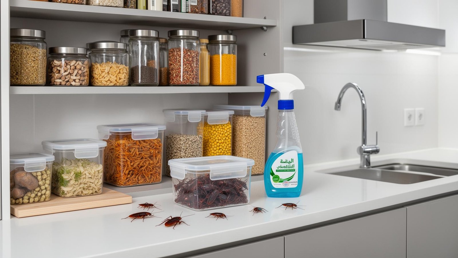 نصائح نظافة المطبخ للوقاية من تلوث الصراصير وحماية الطعام