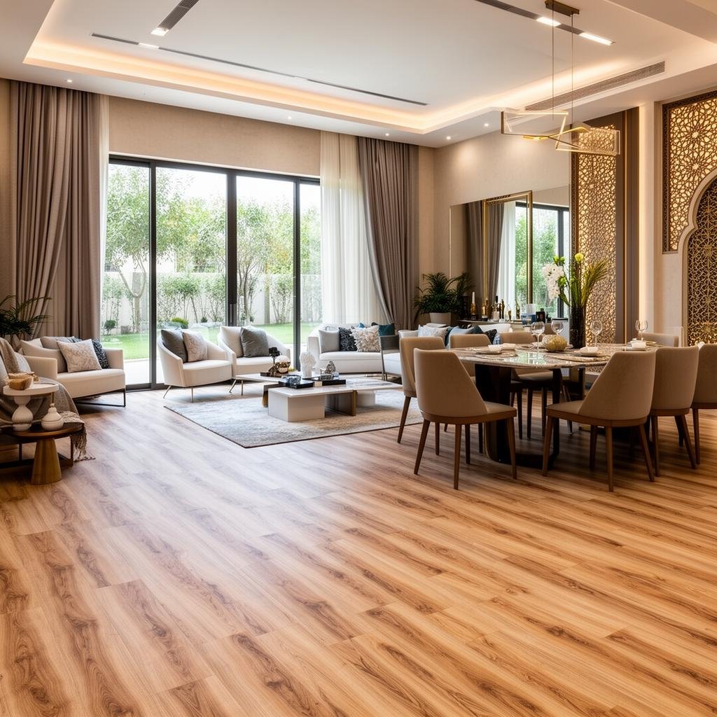 ديكور داخلي سعودي مع أرضيات مقاومة للرطوبة