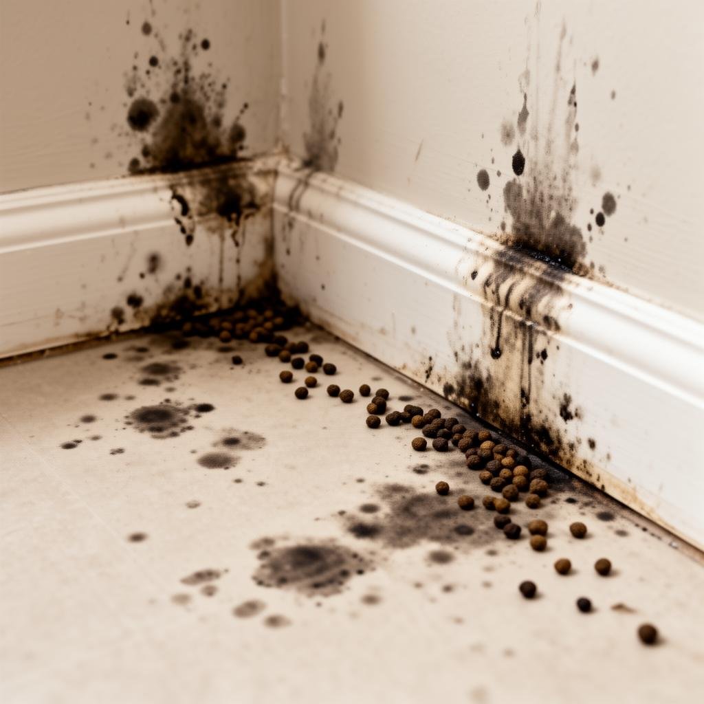 فضلات الفئران وبقع البول على الأرضيات مصدر رئيسي للأمراض