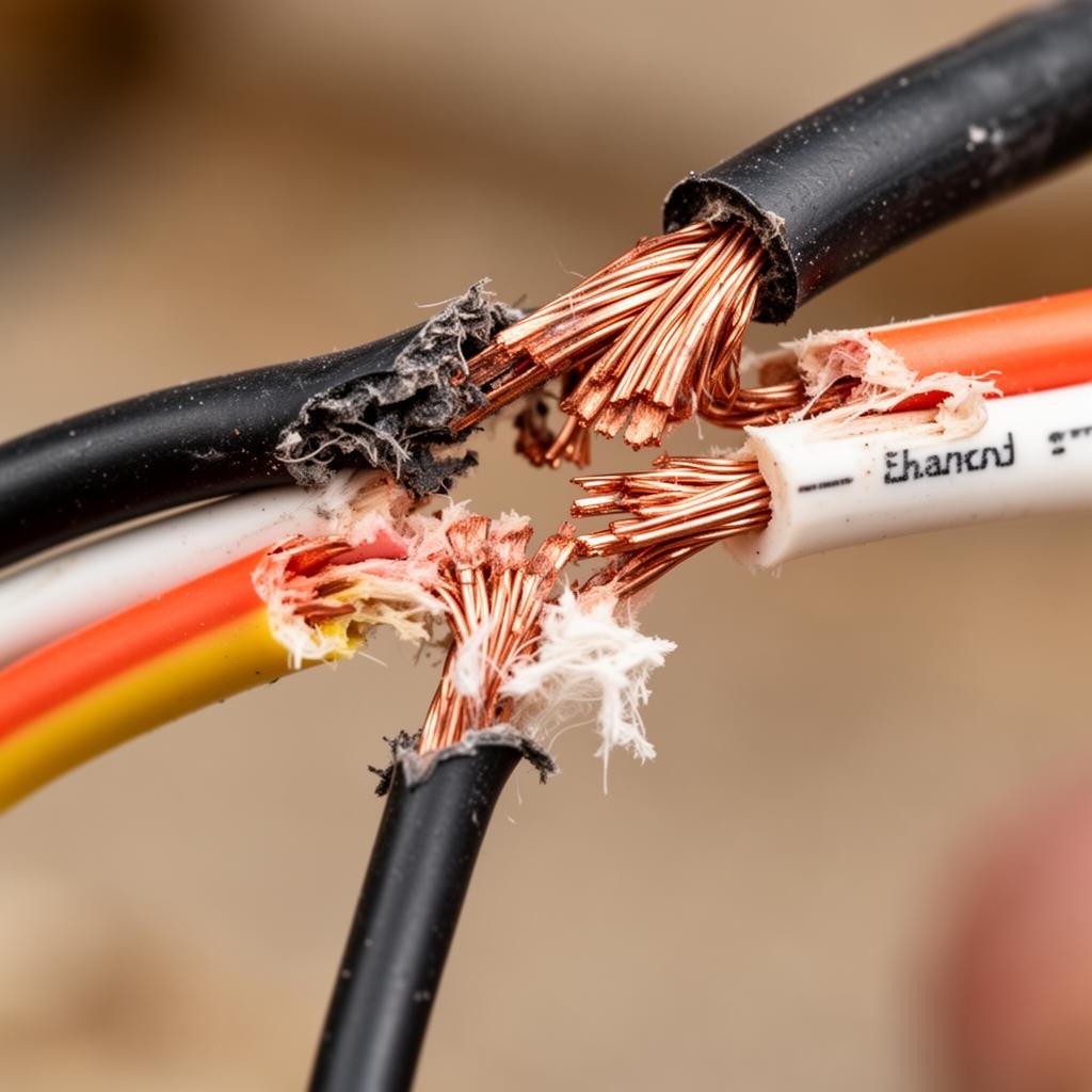 أضرار الفئران على الأسلاك الكهربائية خطر الحريق