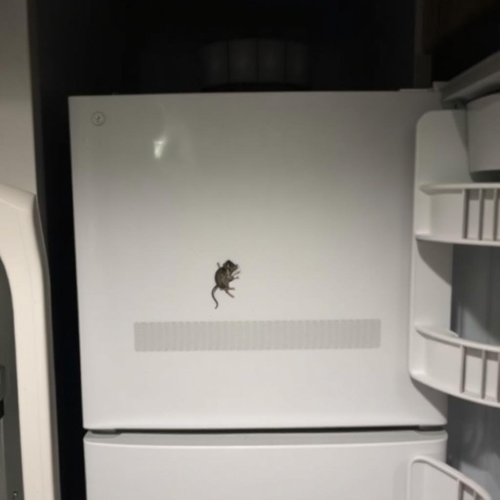 منطقة خلف الثلاجة مكان اختباء الفئران
