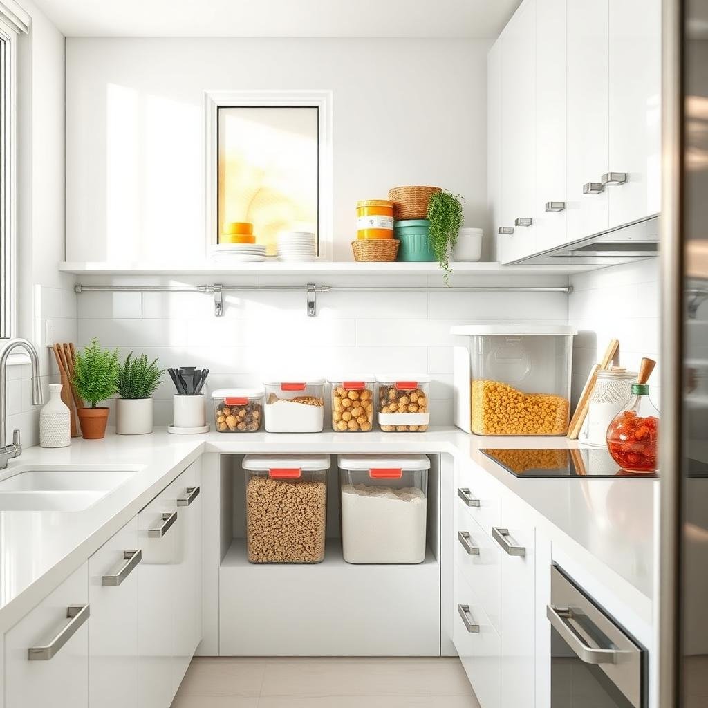 مطبخ نظيف ومنظم خالٍ من الفئران