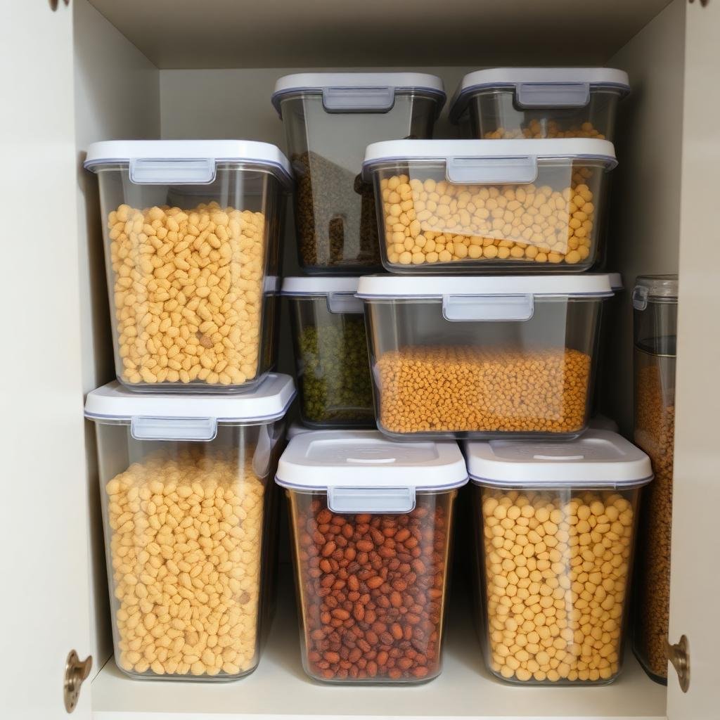 تخزين الطعام بشكل صحيح في حاويات محكمة الإغلاق