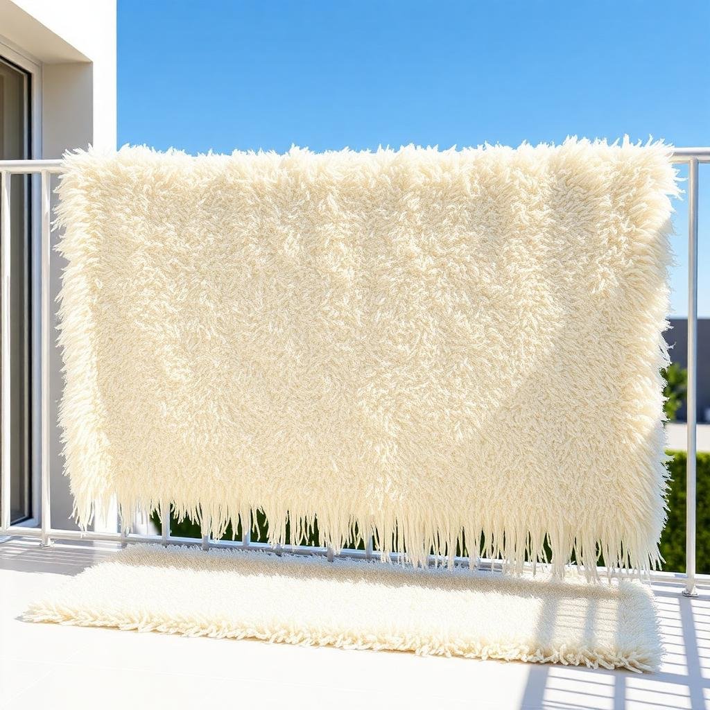 تجفيف السجاد الشعر في الهواء