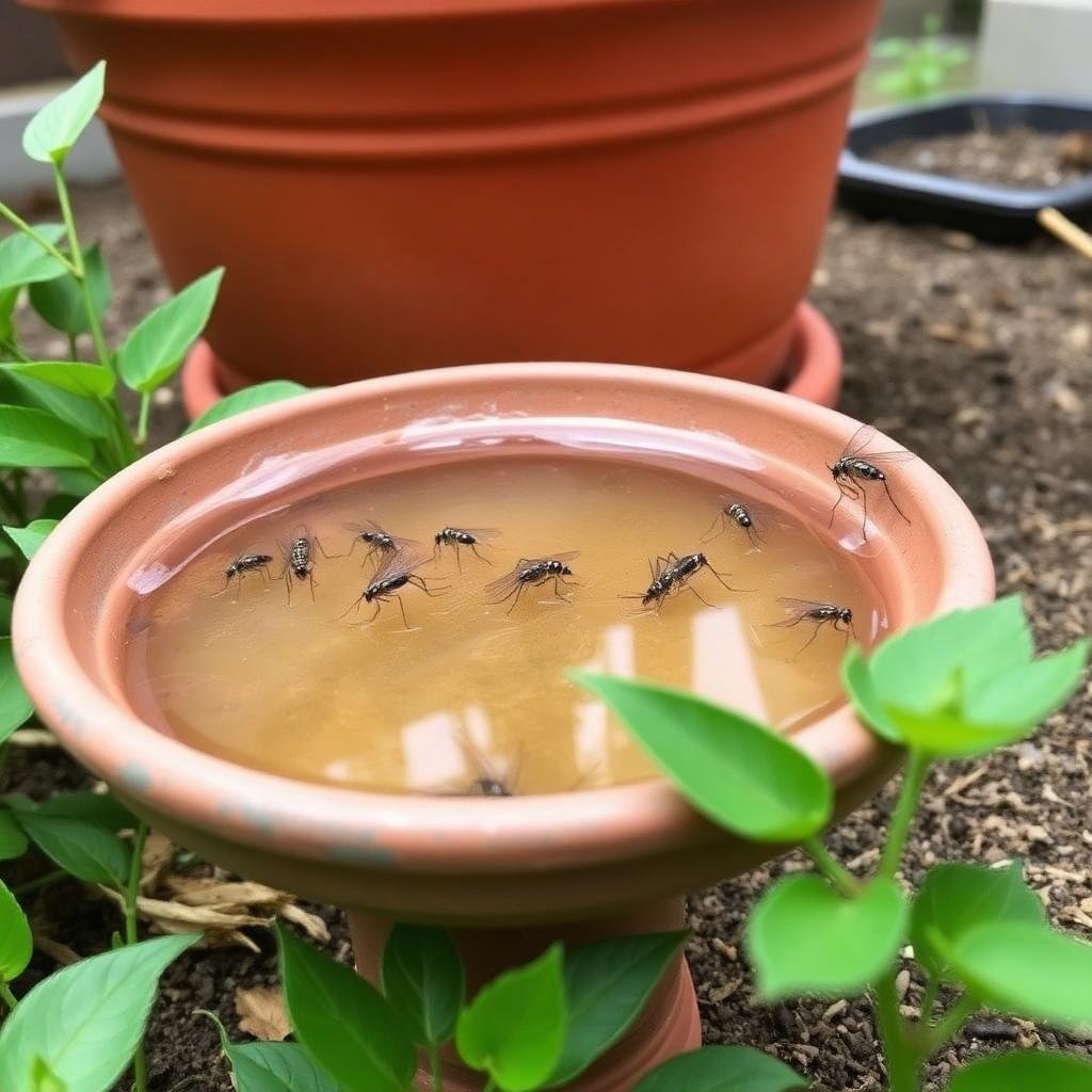 المياه الراكدة مكان تكاثر البعوض