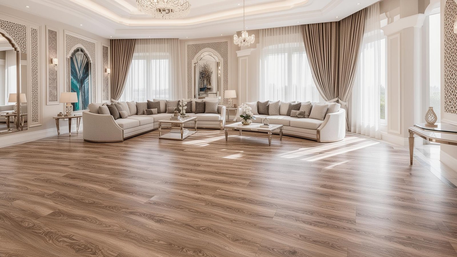 أفضل أنواع الأرضيات المقاومة للرطوبة في السعودية 2026: مقارنة SPC vs WPC vs LVP