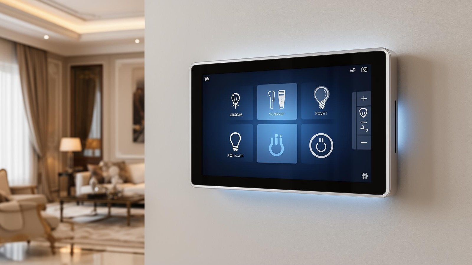 لوحة تحكم منزل ذكي بشاشة لمس