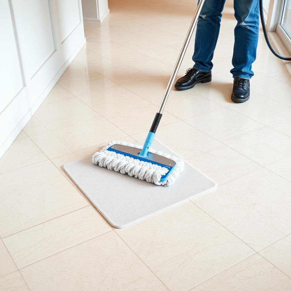 صيانة وتنظيف الأرضيات المقاومة للماء