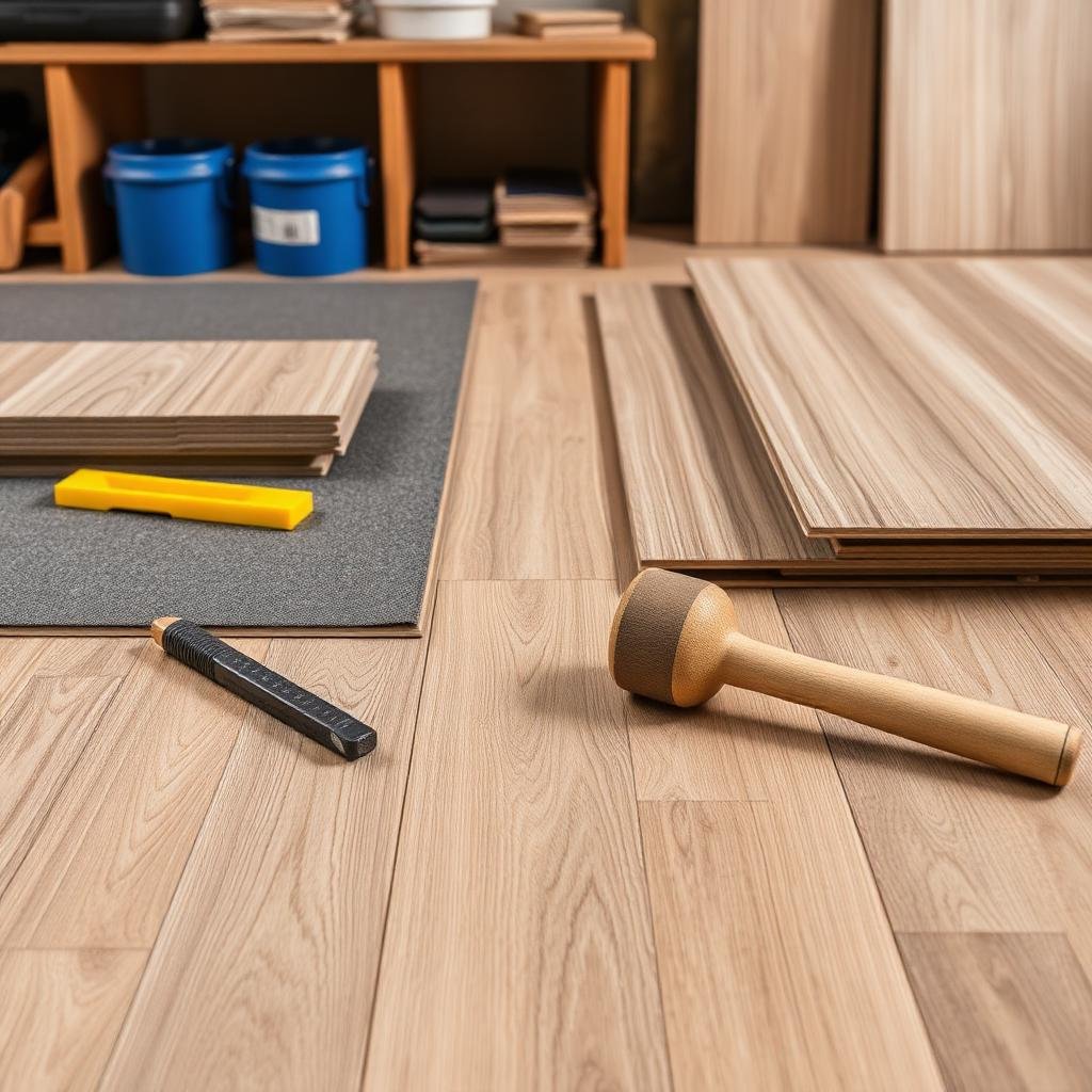 أدوات ومواد تركيب الأرضيات المقاومة للماء