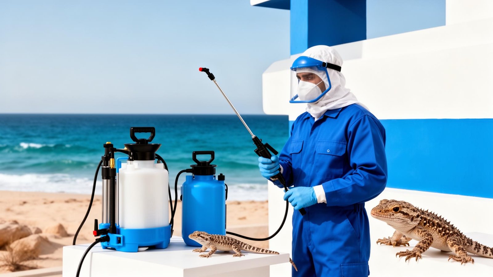 معدات مكافحة الوزغ الاحترافية في جدة