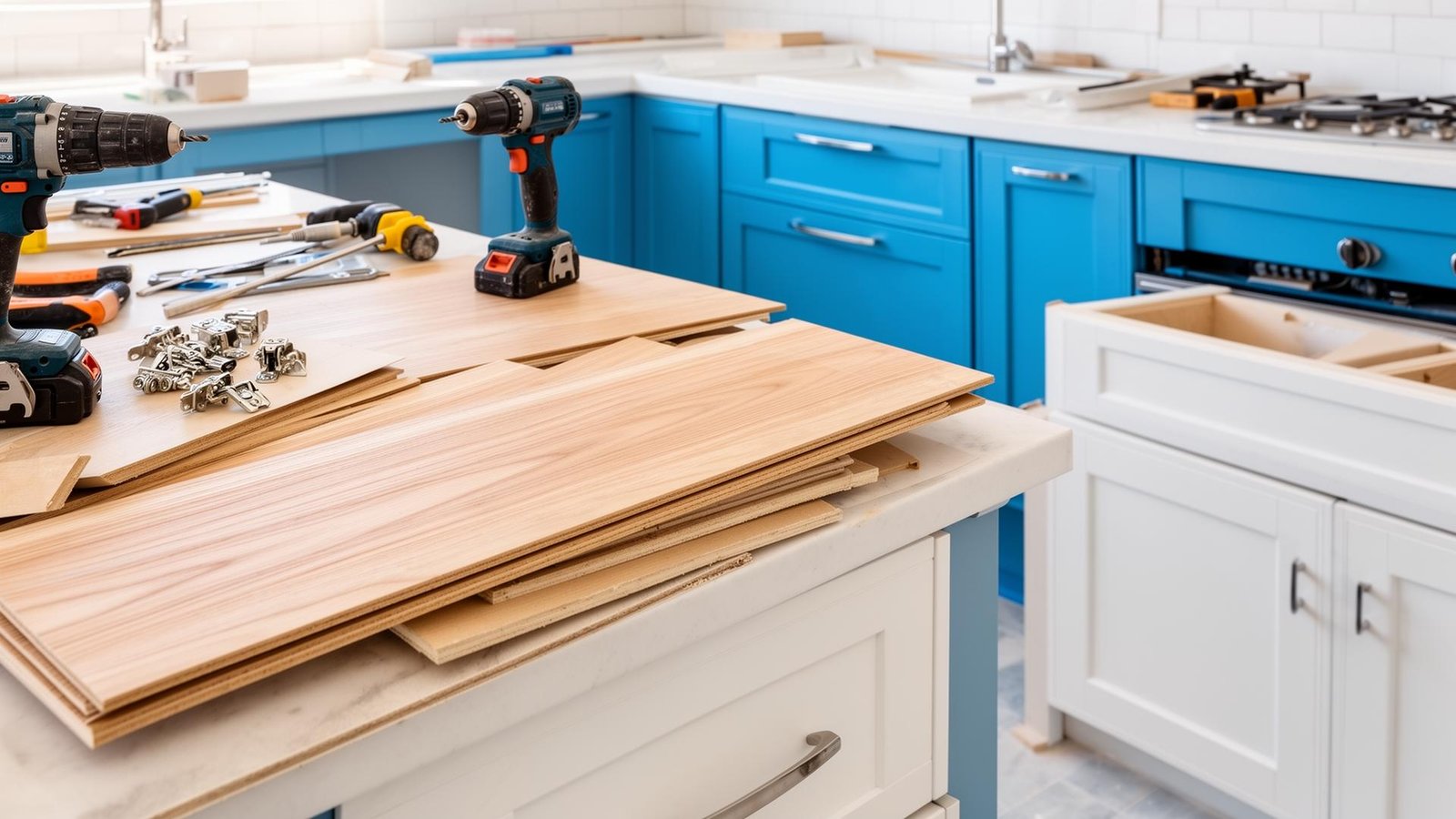 أدوات نجارة مطابخ احترافية وتركيب دواليب في جدة