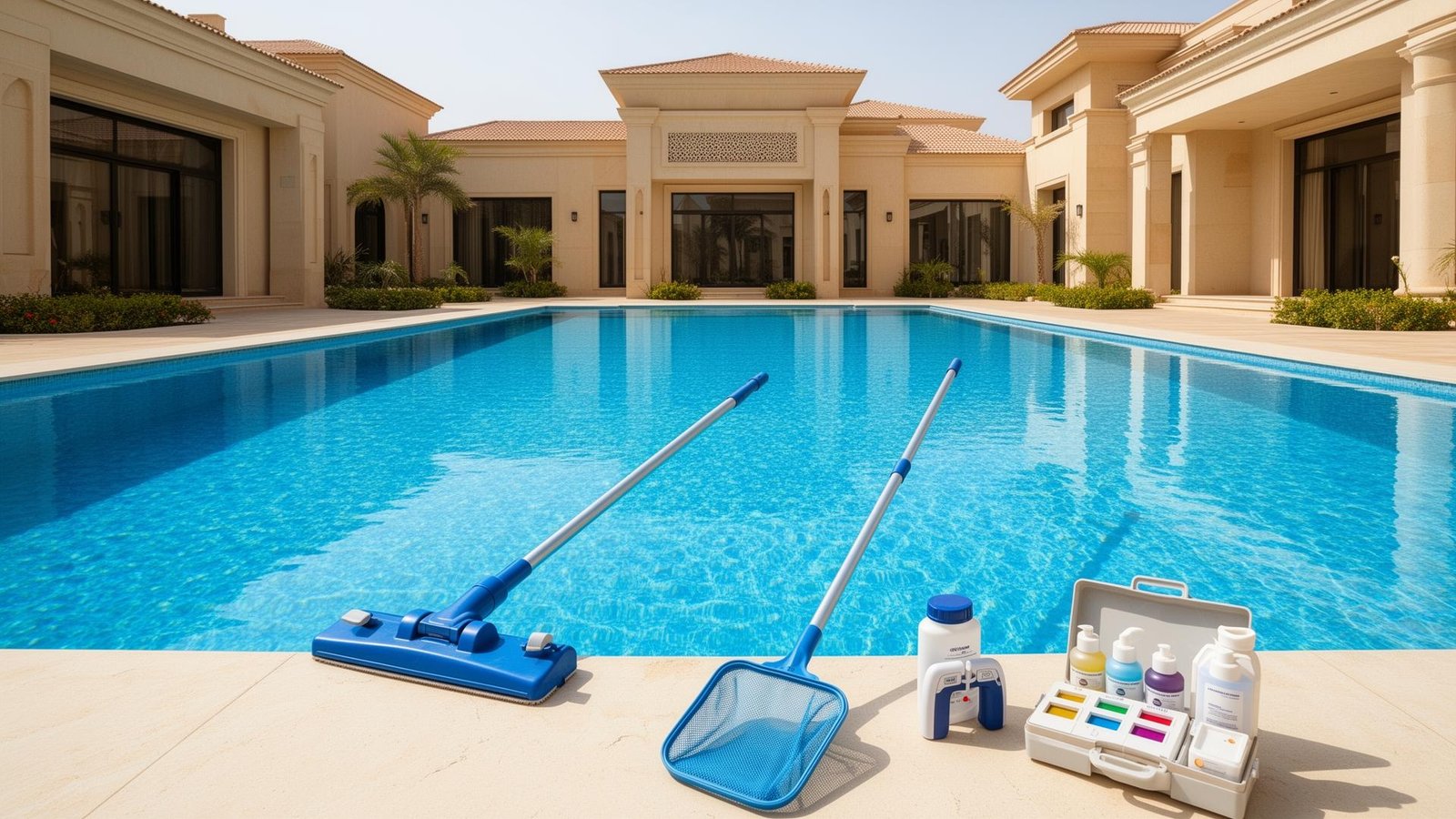 تنظيف وصيانة مسابح في جدة مع معدات احترافية