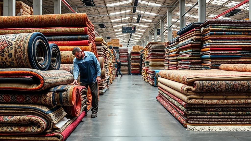 سجاد فارسي ملون تم تنظيفه واستعادة ألوانه الزاهية في مغسلة جدة