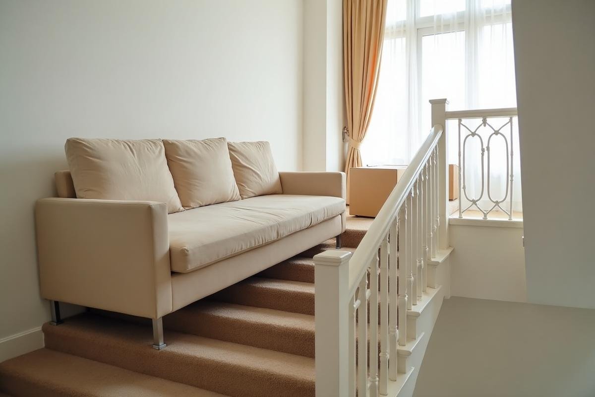 نقل الأثاث عبر السلالم بأمان في جدة