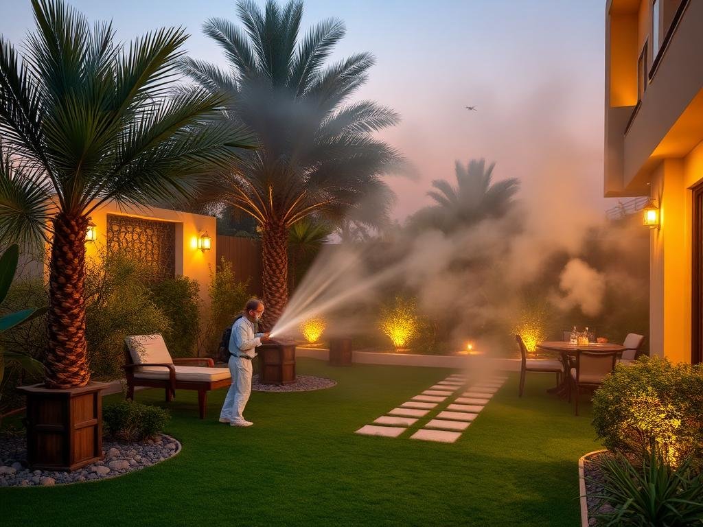 رش ضباب لمكافحة الناموس في جدة