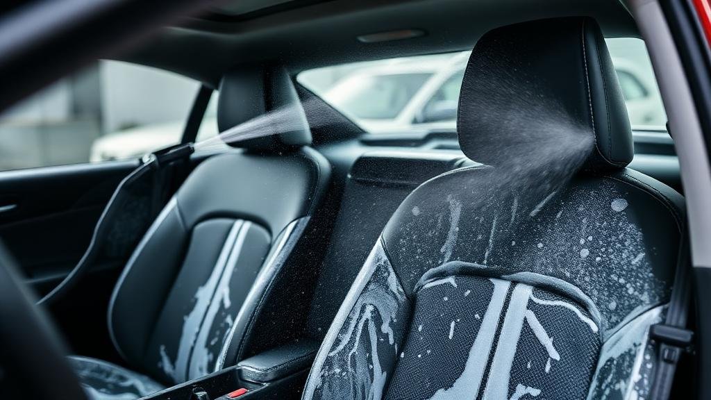 تنظيف مقاعد السيارة بالبخار وتعقيم داخلية السيارة في جدة
