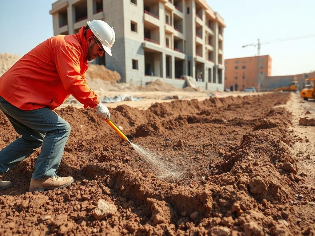 معالجة الأساسات ضد النمل الأبيض