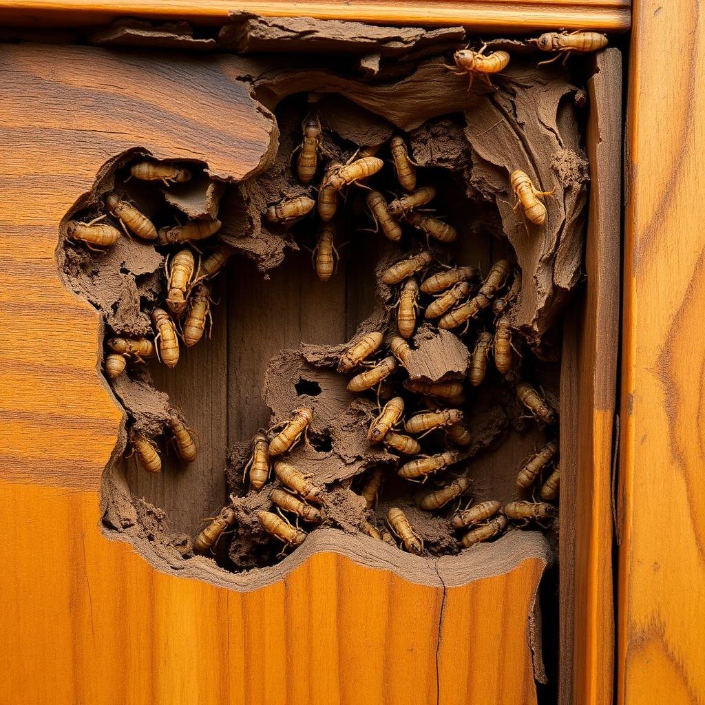 أضرار النمل الأبيض على الأثاث والخشب في مكة