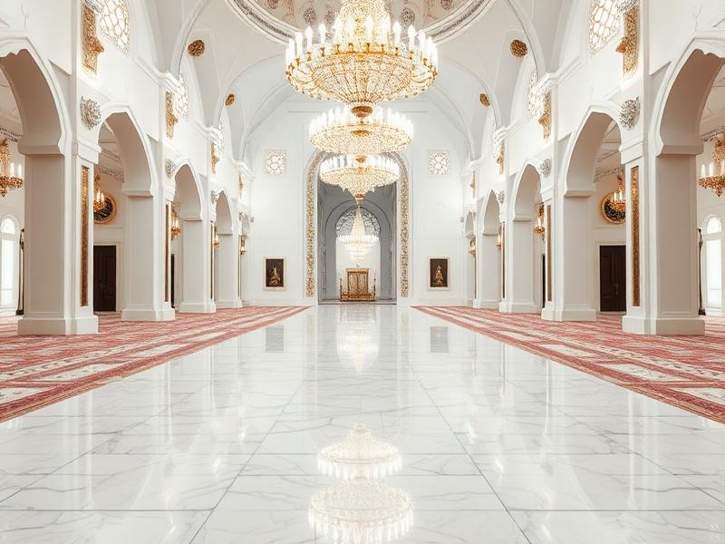 نتيجة تنظيف مسجد احترافي - أرضيات لامعة ونظافة مثالية