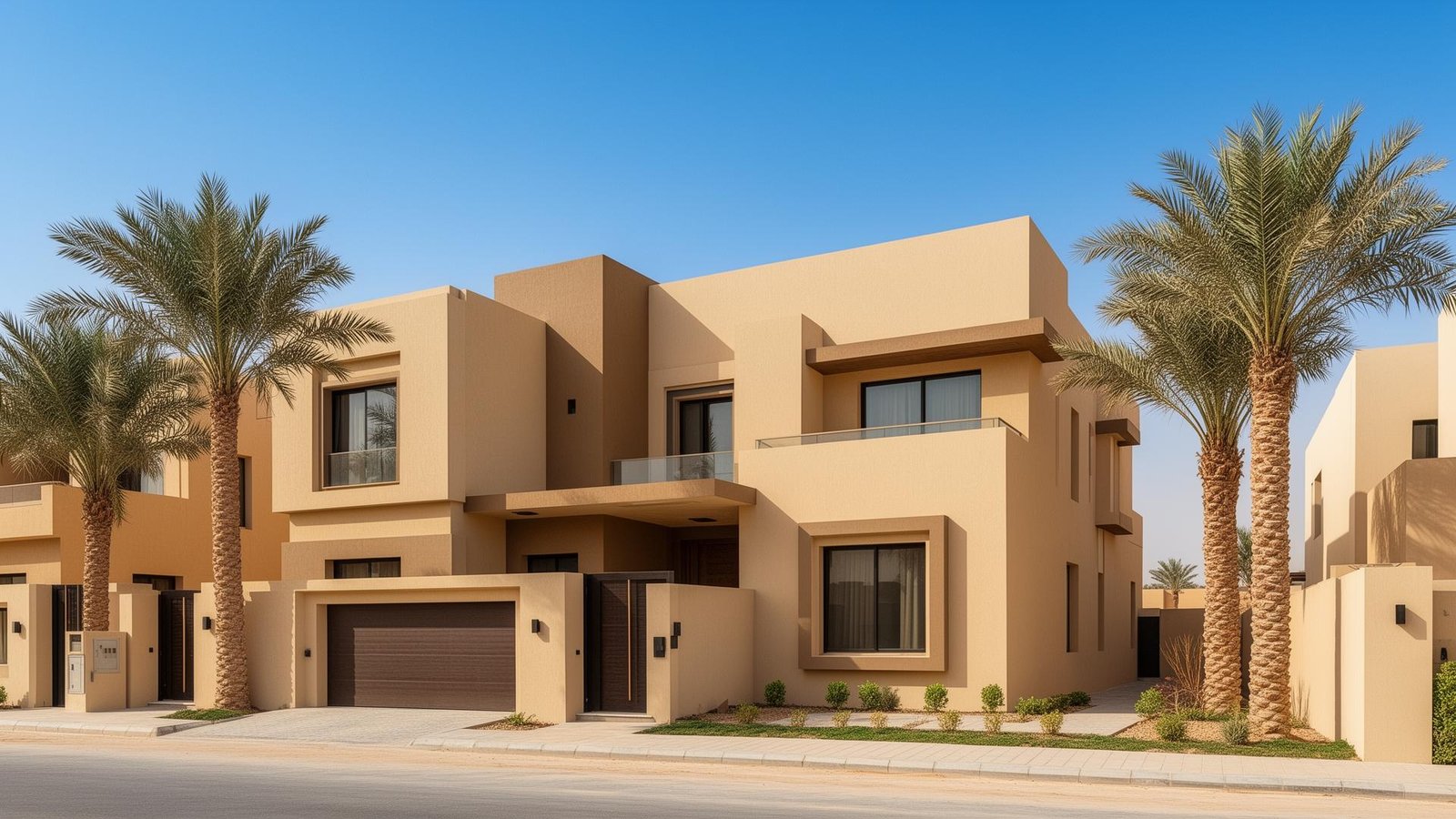 معلم دهانات في الرياض - واجهة فيلا بدهان عصري