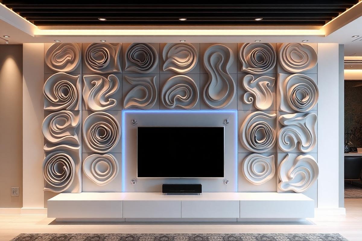 ديكور فوم خلفية شاشة تلفاز