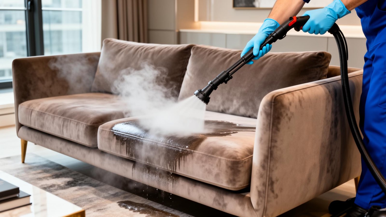 تنظيف الكنب والمفروشات بالبخار