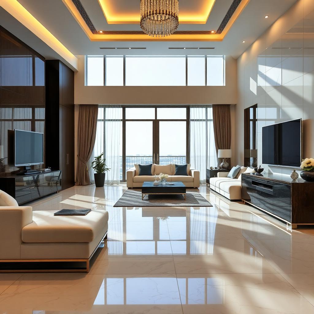 فيلا بعد التنظيف الاحترافي - أرضيات لامعة ومنزل مرتب